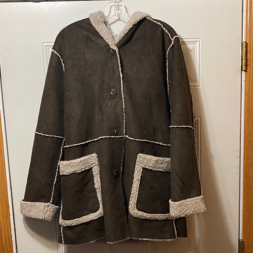 Dylan by True Grit Women's Brown Coat XL NWT